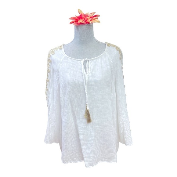 JM COLLECTION
Embroidered Shoulder Tassel
Top XL - Picture 2 of 11